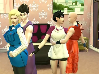 Nightmarishness Tea dance Porn Hentai Intercambio de Esposas Videl y Nro 18 Folladas como perras Maduras infieles Calientes NTR